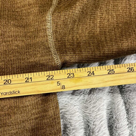 Blu Pepper Top Women XL Pullover Brown 3/4 Sleeve Knit Stretch Casual Sweater - Picture 5 of 6